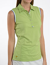 121372 - Sleeveless Polo with Tipping